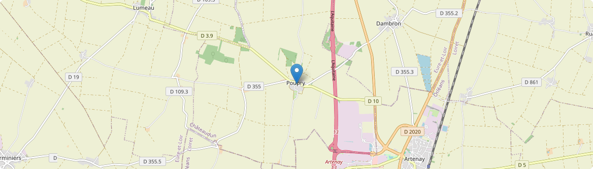 Poupry - Carte
