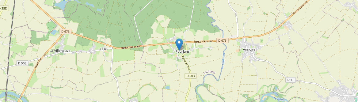 Pourlans - Carte