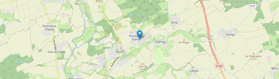 Pournoy-la-Grasse - Carte