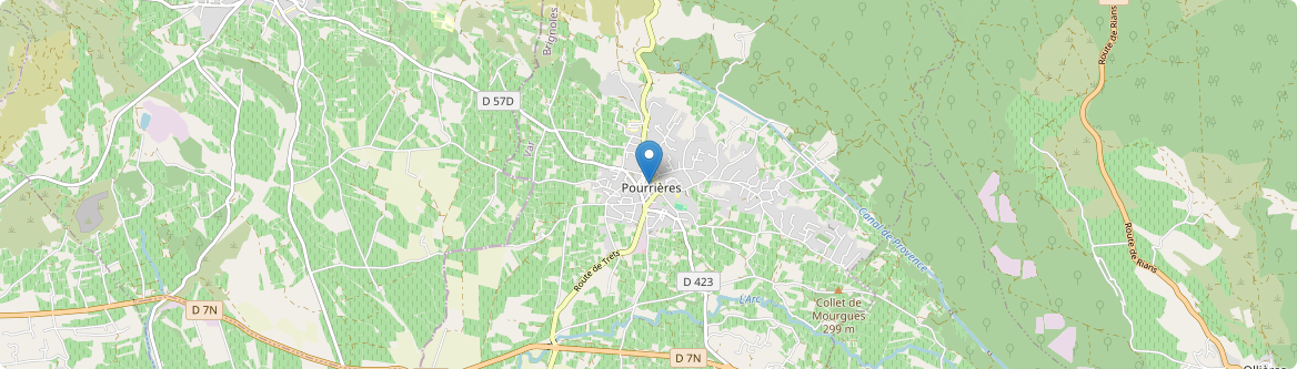 Pourrières - Carte