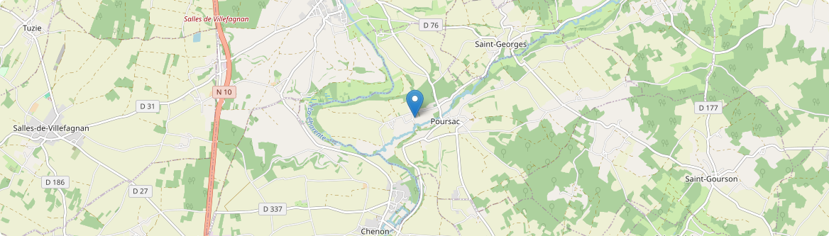 Poursac - Carte
