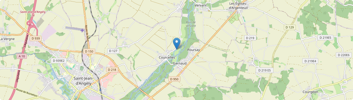 Poursay-Garnaud - Carte