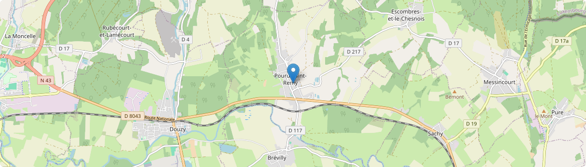Pouru-Saint-Remy - Carte