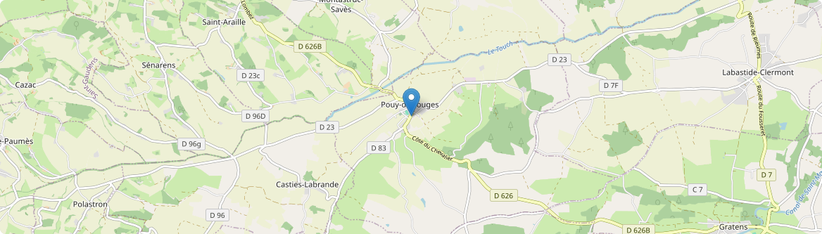 Pouy-de-Touges - Carte