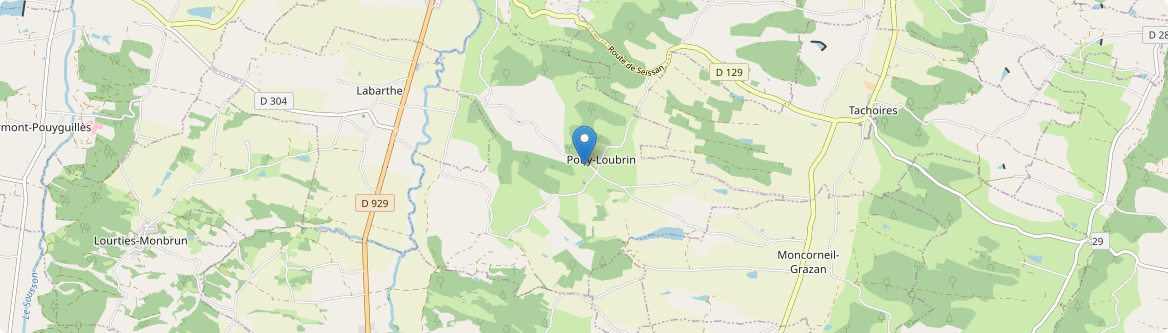 Pouy-Loubrin - Carte