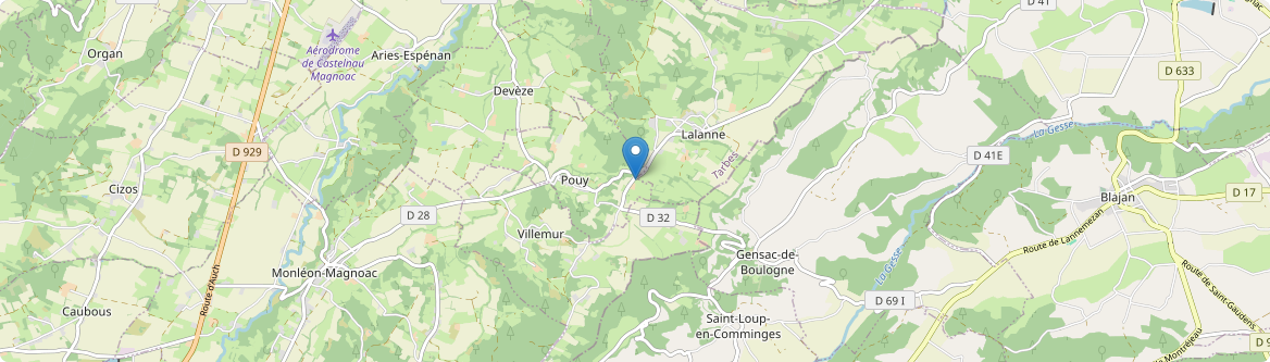 Pouy - Carte