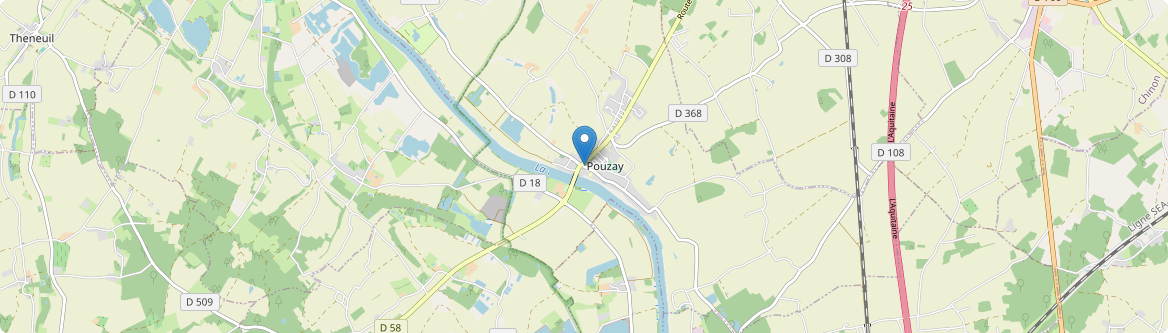 Pouzay - Carte
