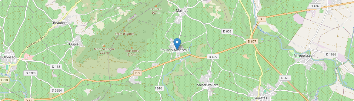 Pouzols-Minervois - Carte