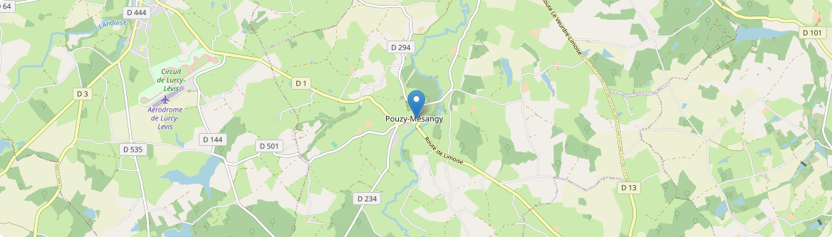 Pouzy-Mésangy - Carte