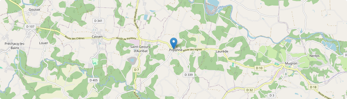 Poyanne - Carte