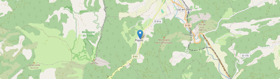 Poyols - Carte
