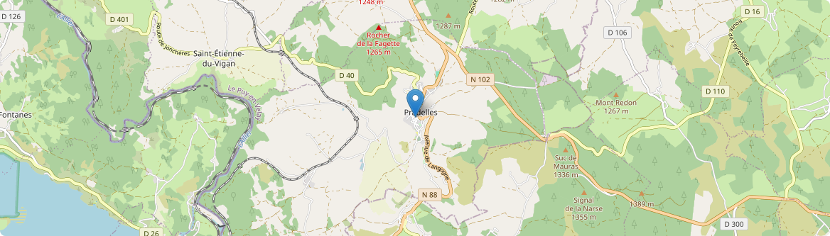 Pradelles - Carte