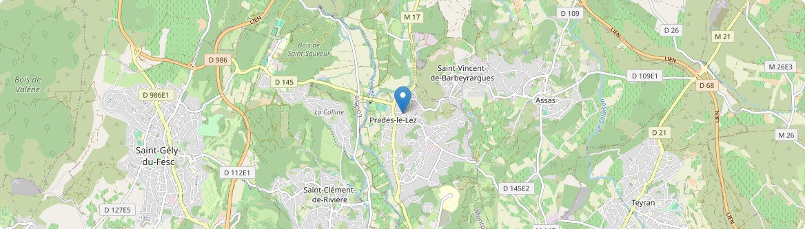 Prades-le-Lez - Carte