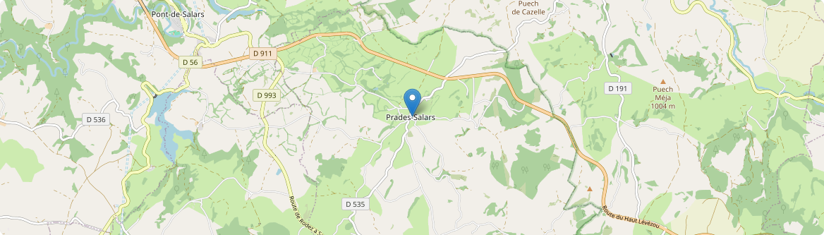 Prades-Salars - Carte