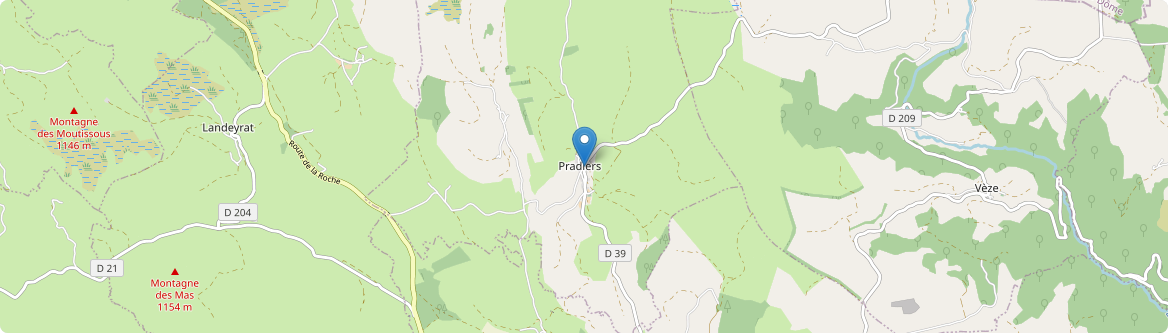 Pradiers - Carte