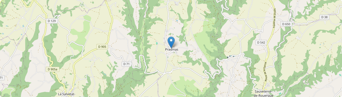 Pradinas - Carte