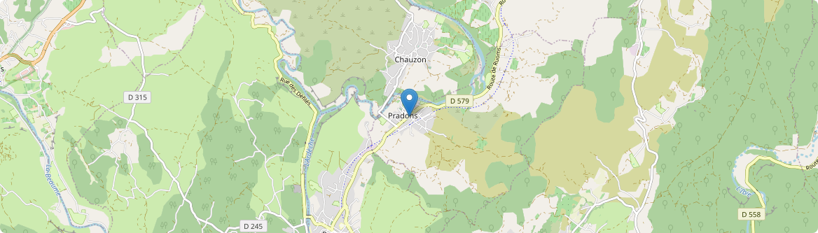 Pradons - Carte
