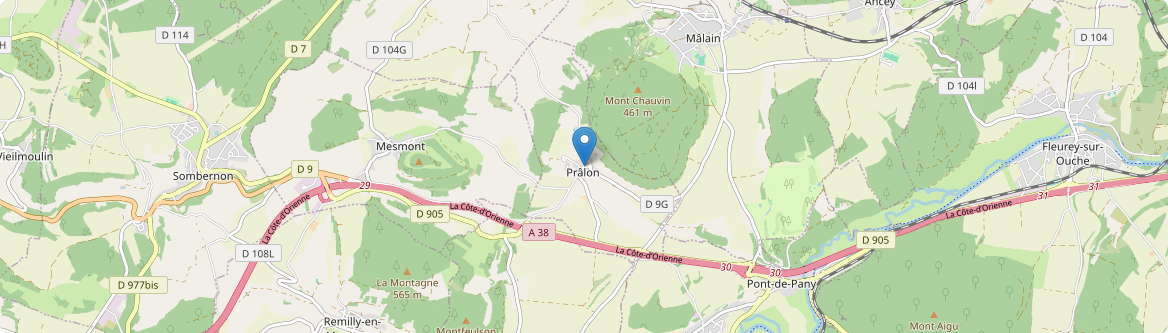 Prâlon - Carte