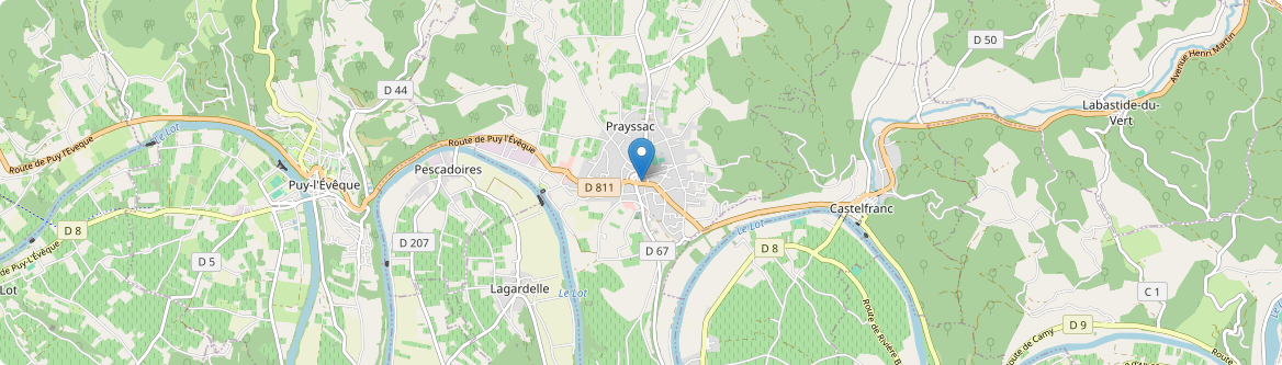 Prayssac - Carte