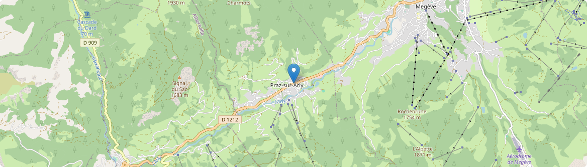 Praz-sur-Arly - Carte