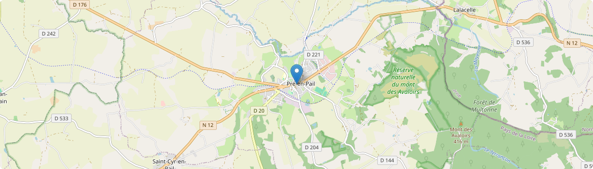 Pré-en-Pail-Saint-Samson - Carte