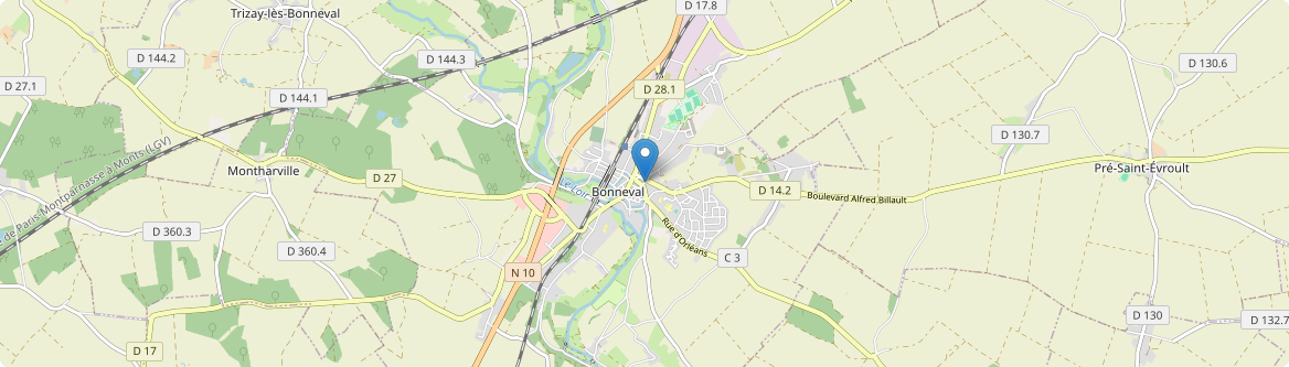 Pré-Saint-Évroult - Carte