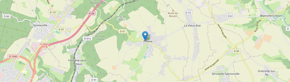 Préaux - Carte