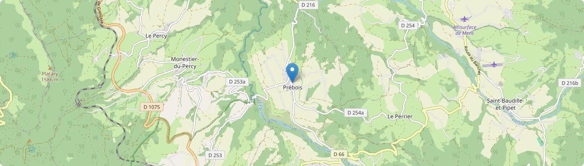 Prébois - Carte