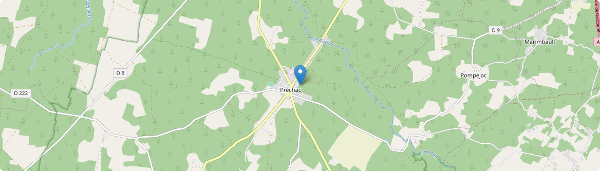Préchac - Carte