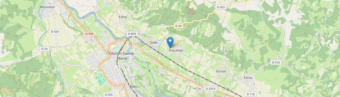 Précilhon - Carte