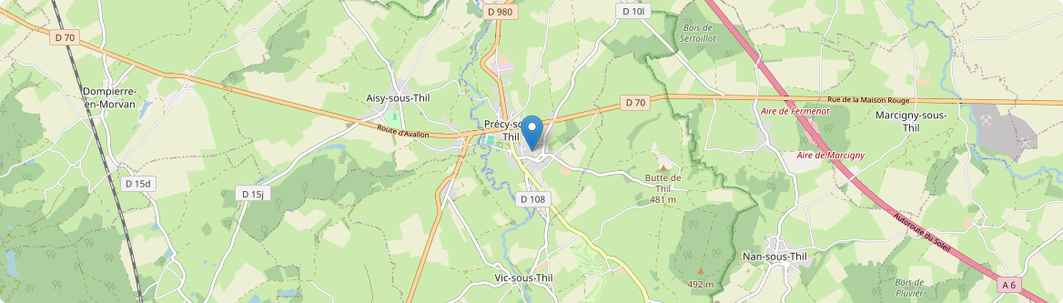 Précy-sous-Thil - Carte