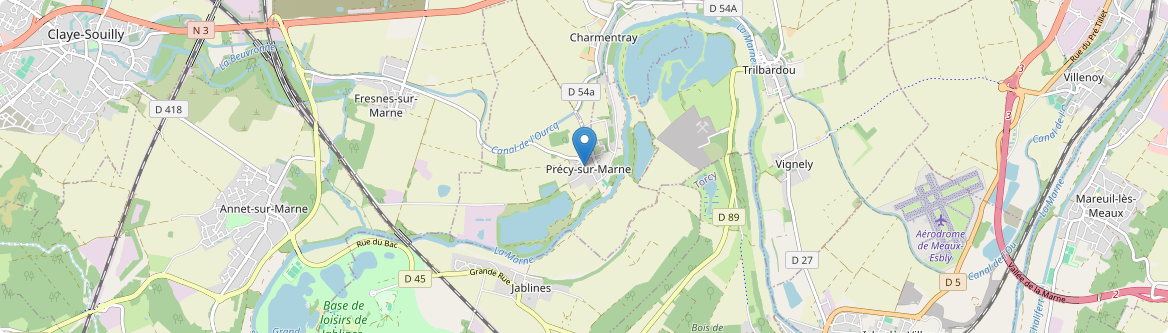 Précy-sur-Marne - Carte