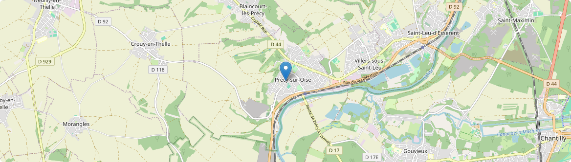 Précy-sur-Oise - Carte