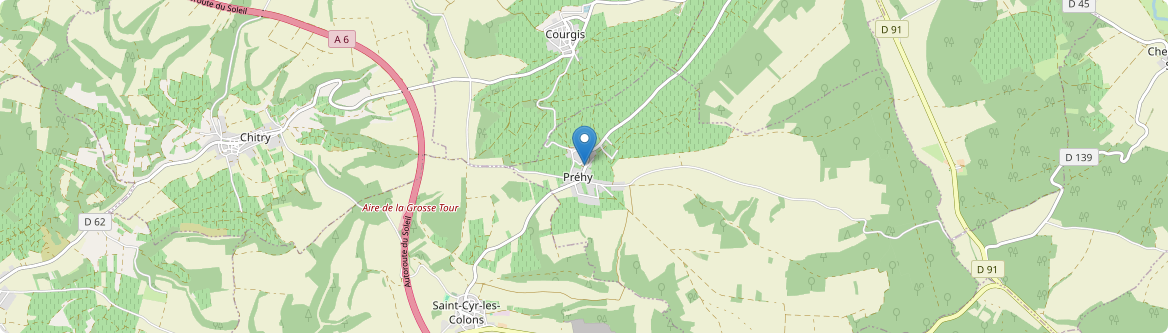 Préhy - Carte