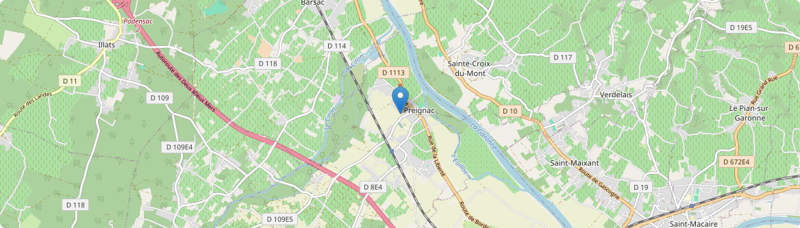 Preignac - Carte