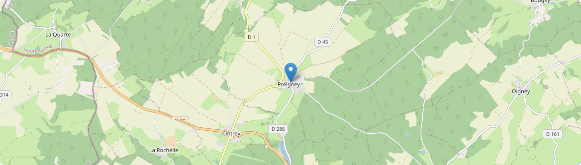 Preigney - Carte