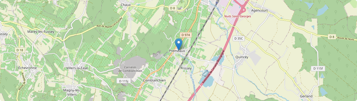 Premeaux-Prissey - Carte