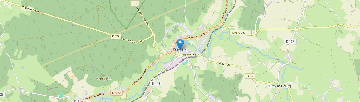 Prémery - Carte