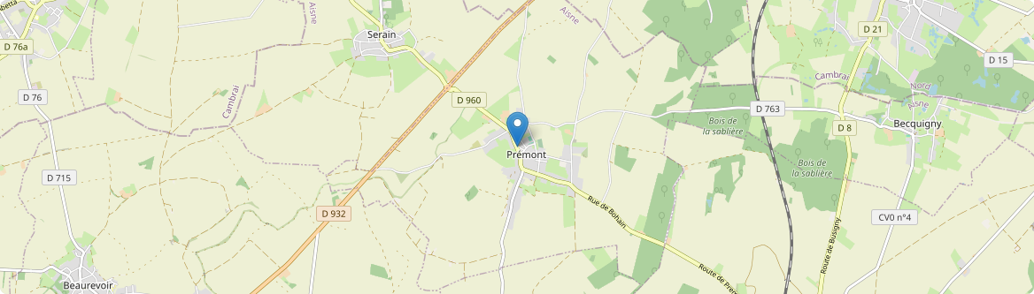 Prémont - Carte