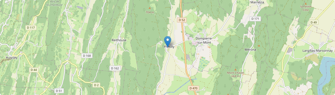 Présilly - Carte