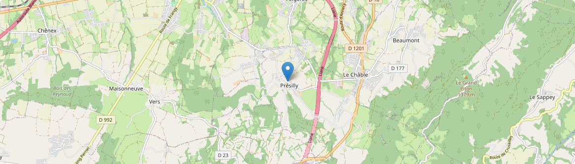 Présilly - Carte