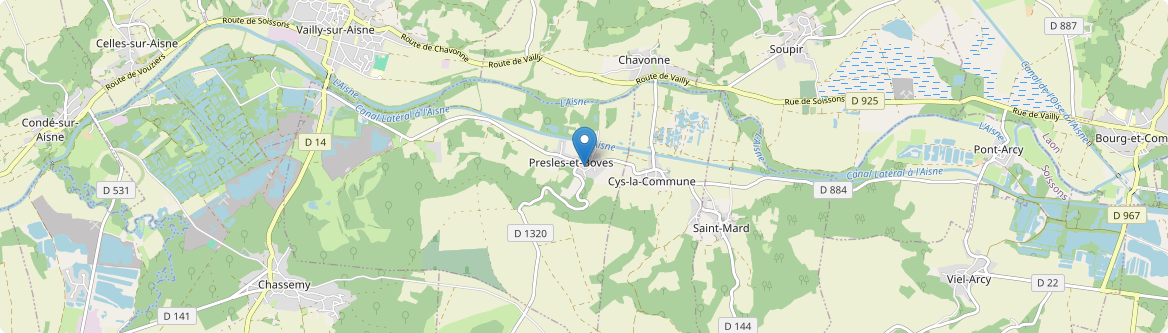 Presles-et-Boves - Carte