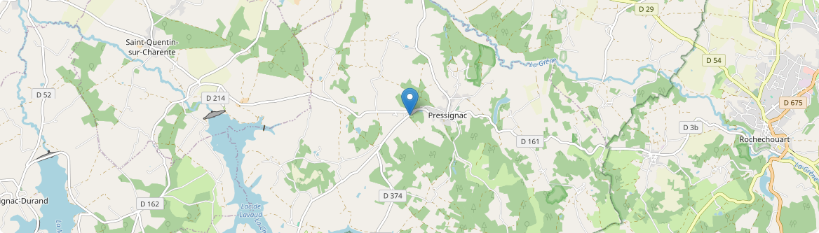 Pressignac - Carte
