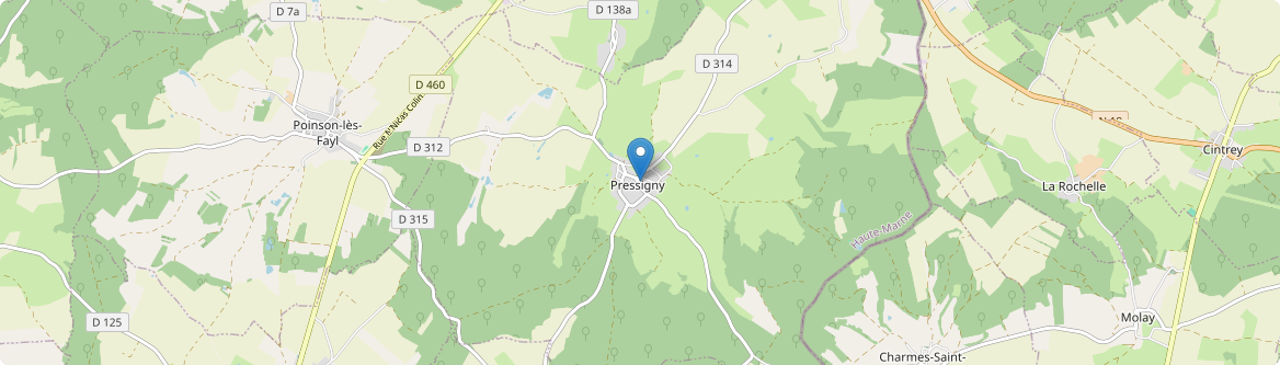 Pressigny - Carte