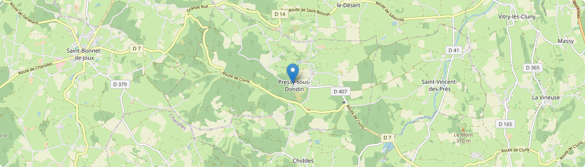 Pressy-sous-Dondin - Carte