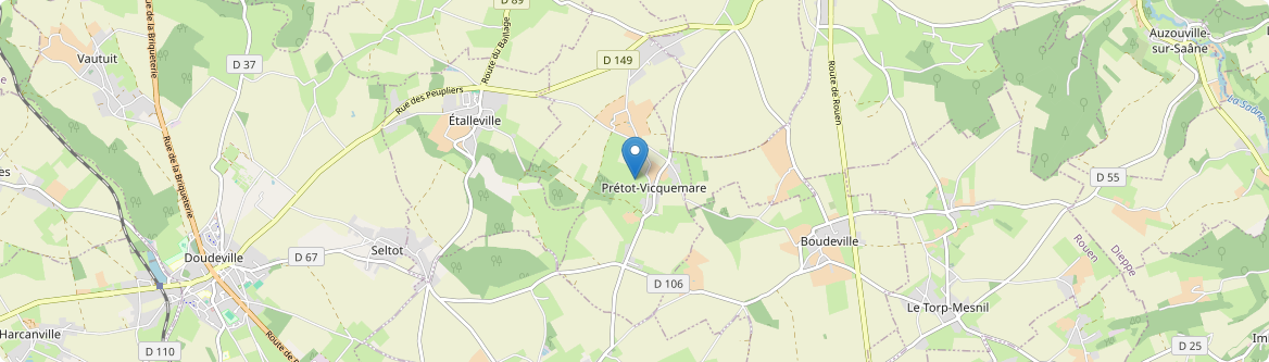 Prétot-Vicquemare - Carte