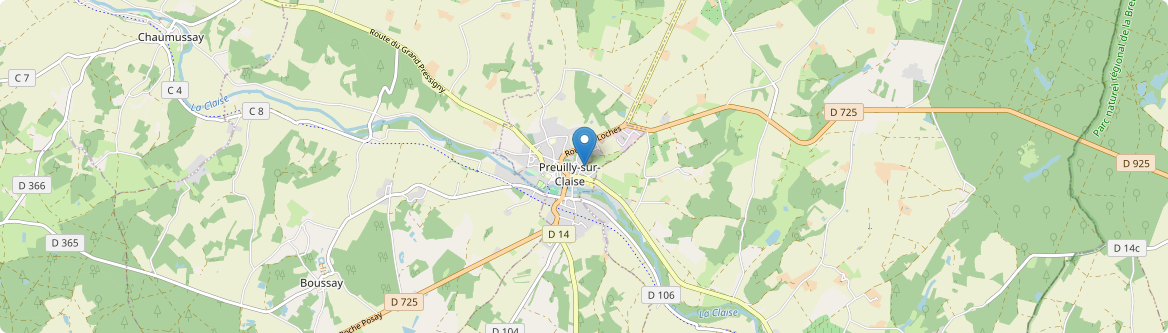 Preuilly-sur-Claise - Carte