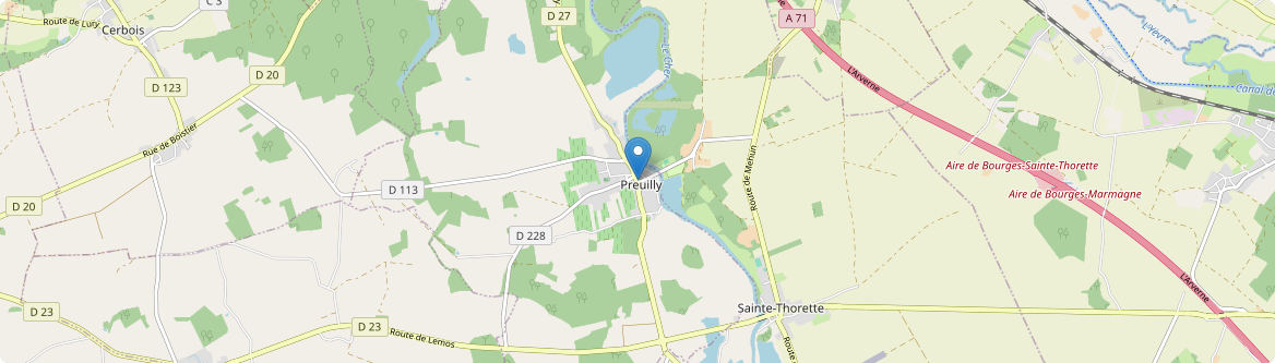 Preuilly - Carte