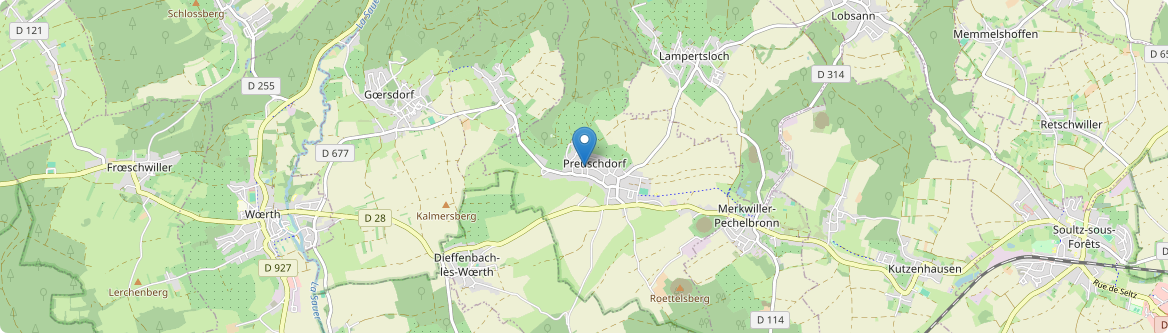 Preuschdorf - Carte