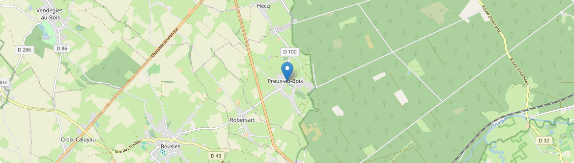 Preux-au-Bois - Carte